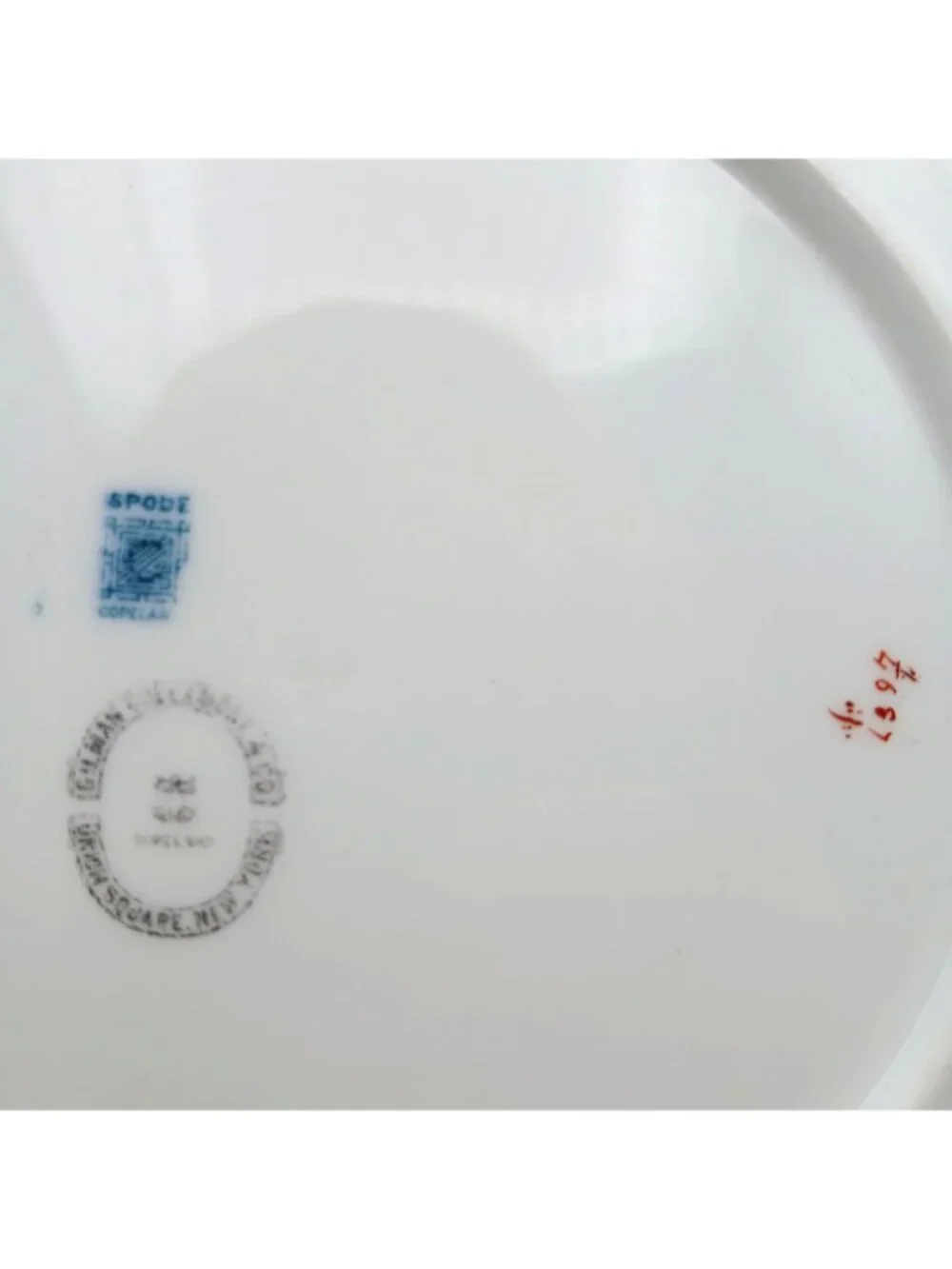 Spode Copeland 4687 Blue Pink Floral  9
